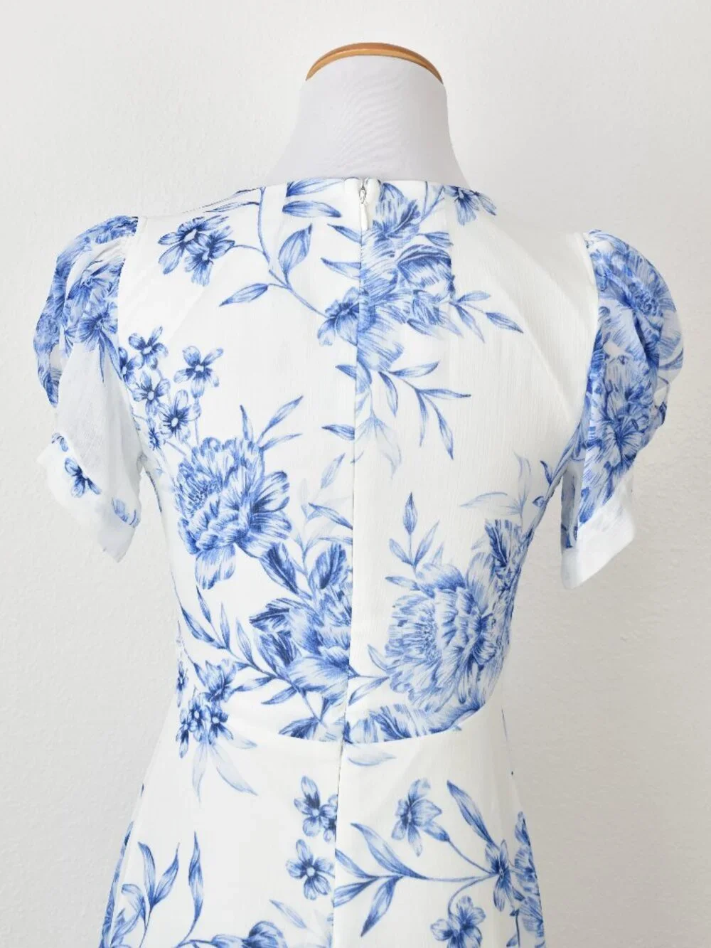 Calvin Klein Floral Chiffon A-Line Dress - 2 - Picture 3 of 11